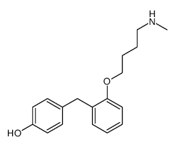 4-(2-(4-Hydroxybenzyl)-phenoxy)-N-methylbutylamine structure