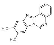 9,10-dimethylbenzimidazolo[1,2-c][1,2,3]benzotriazine结构式