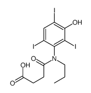 3-[[N-(3-Hydroxy-2,4,6-triiodophenyl)-N-propylamino]carbonyl]propionic acid picture