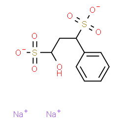 1-Hydroxy-3-phenyl-1,3-propanedisulfonic acid disodium salt structure