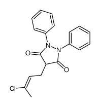 4-[(Z)-3-chlorobut-2-enyl]-1,2-diphenylpyrazolidine-3,5-dione Structure