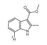 methyl 2-methyl-1H-indole-3-carboxylate-7-d Structure