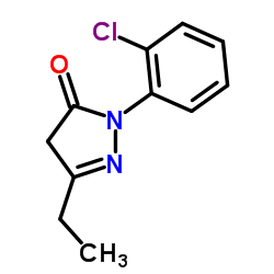 2-(2-Chlorophenyl)-5-ethyl-2,4-dihydro-3H-pyrazol-3-one Structure