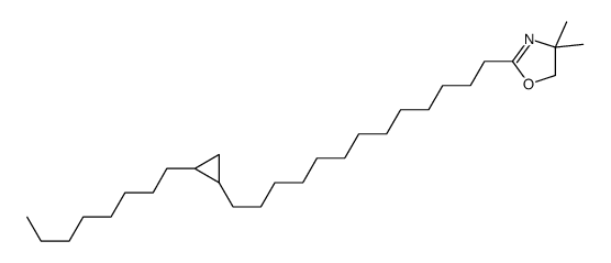 4,4-dimethyl-2-[13-(2-octylcyclopropyl)tridecyl]-5H-1,3-oxazole Structure