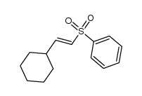 (E)-2-cyclohexyl-1-(phenylsulfonyl)ethene Structure