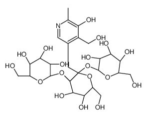 5'-O-(glucotriosyl)pyridoxine structure