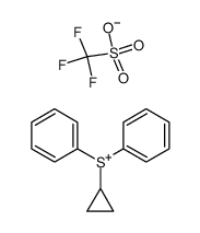 cyclopropyldiphenylsulfonium triflate结构式