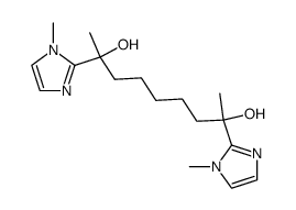 2,8-bis(1-methyl-1H-imidazol-2-yl)nonane-2,8-diol结构式