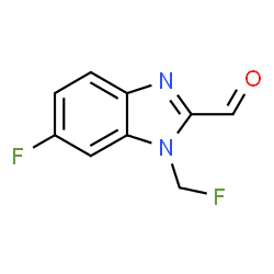 1H-Benzimidazole-2-carboxaldehyde,6-fluoro-1-(fluoromethyl)-(9CI) Structure