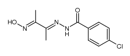 HONC(CH3)C(CH3)NNHC(O)C6H4Cl-p结构式