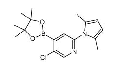 5-chloro-2-(2,5-dimethylpyrrol-1-yl)-4-(4,4,5,5-tetramethyl-1,3,2-dioxaborolan-2-yl)pyridine Structure