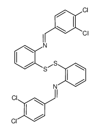 N,N'-(disulfanediylbis(2,1-phenylene))bis(1-(3,4-dichlorophenyl)methanimine) Structure