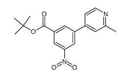 tert-butyl 3-(2-methylpyridin-4-yl)-5-nitrobenzoate结构式