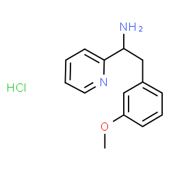 2-(3-METHOXYPHENYL)-1-(PYRIDIN-2-YL)ETHANAMINEHYDROCHLORIDE结构式