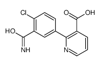 2-(3-carbamoyl-4-chlorophenyl)pyridine-3-carboxylic acid Structure