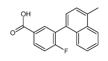 4-fluoro-3-(4-methylnaphthalen-1-yl)benzoic acid Structure