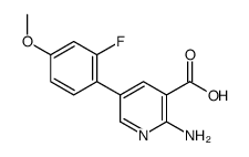 2-amino-5-(2-fluoro-4-methoxyphenyl)pyridine-3-carboxylic acid Structure