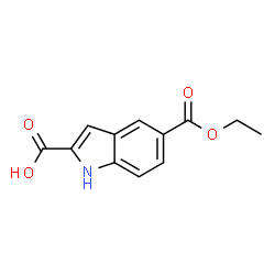 5-乙氧羰基吲哚-2-甲酸结构式