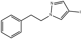 4-碘-1-苯乙基-1H-吡唑结构式