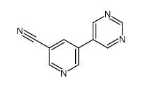 5-pyrimidin-5-ylpyridine-3-carbonitrile结构式