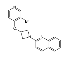 2-(3-((3-bromopyridin-4-yl)oxy)azetidin-1-yl)quinoline Structure