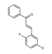 3-(2,5-difluorophenyl)-1-phenyl-(2E)-2-propen-1-one结构式