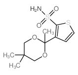 3-(2,5,5-Trimethyl-1,3-dioxan-2-yl)thiophene-2-sulfonamide structure