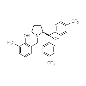 (S)-2-(((2-(羟基双(4-(三氟甲基)苯基)甲基)吡咯烷-1-基)甲基)-6-(三氟甲基)苯酚图片
