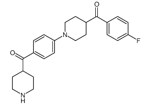 [4-[4-(4-fluorobenzoyl)piperidin-1-yl]phenyl]-piperidin-4-ylmethanone Structure