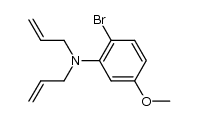 N,N-diallyl-2-bromo-5-methoxyaniline Structure