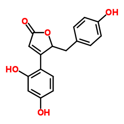 4-(2,4-二羟基苯基)-5-[(4-羟基苯基)甲基]-2(5H)-呋喃酮图片