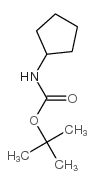 环戊基氨基甲酸叔丁酯结构式