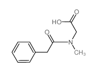 2-[Methyl(2-phenylacetyl)amino]acetic acid结构式