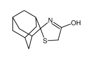 spiro[1,3-thiazolidine-2,2'-adamantane]-4-one结构式