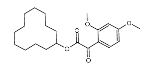 Cyclododecyl (2,4-dimethoxybenzoyl)formate结构式