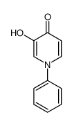 3-hydroxy-1-phenyl-1H-pyridin-4-one结构式