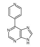 9H-Purine,6-(4-pyridinyl)-结构式