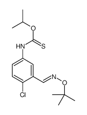 O-propan-2-yl N-[4-chloro-3-[(E)-(2-methylpropan-2-yl)oxyiminomethyl]phenyl]carbamothioate Structure