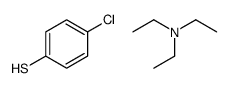 4-chlorobenzenethiol,N,N-diethylethanamine Structure