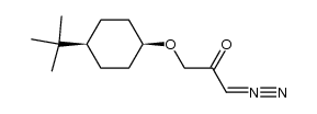 1-(((1s,4s)-4-(tert-butyl)cyclohexyl)oxy)-3-diazopropan-2-one Structure