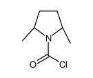 1-Pyrrolidinecarbonyl chloride, 2,5-dimethyl-, (2R,5R)- (9CI) Structure