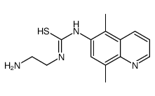 1-(2-aminoethyl)-3-(5,8-dimethylquinolin-6-yl)thiourea结构式