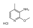 2-METHOXY-4-METHYLPYRIDIN-3-AMINE HYDROCHLORIDE structure