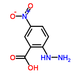 2-Hydrazino-5-nitrobenzoic acid structure