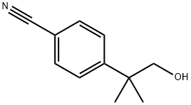 4-(1-hydroxy-2-methylpropan-2-yl)benzonitrile structure