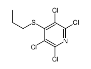 2,3,5,6-tetrachloro-4-propylsulfanylpyridine Structure