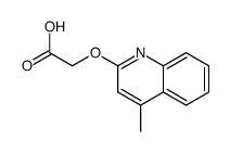 2-(4-methylquinolin-2-yl)oxyacetic acid Structure