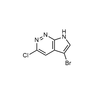 5-Bromo-3-chloro-7h-pyrrolo[2,3-c]pyridazine structure