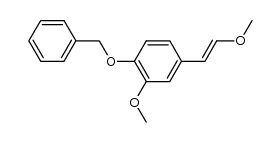 1-(benzyloxy)-2-methoxy-4-(2-methoxyvinyl)benzene结构式