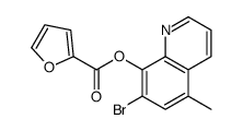 7-bromo-5-methyl-8-quinolyl 2-furoate结构式